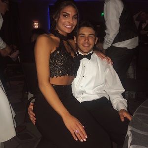 Sherri Hill black prom dress